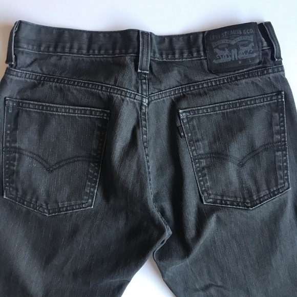 Levi’s 513 gray Slim Straight Jeans Size 32 x 34 - Picture 3 of 6